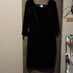 Anne Klein Black Long Sleeve Dress